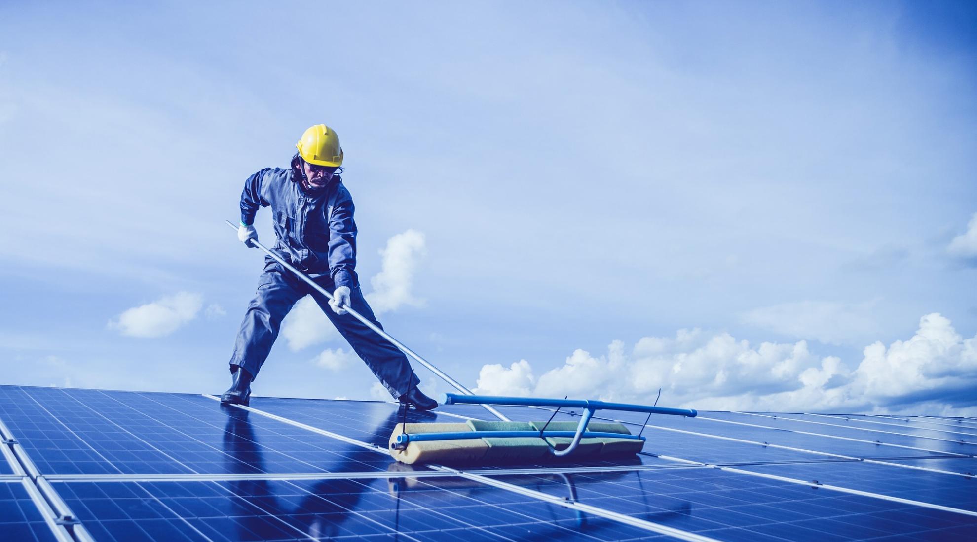 Solar panel maintenance