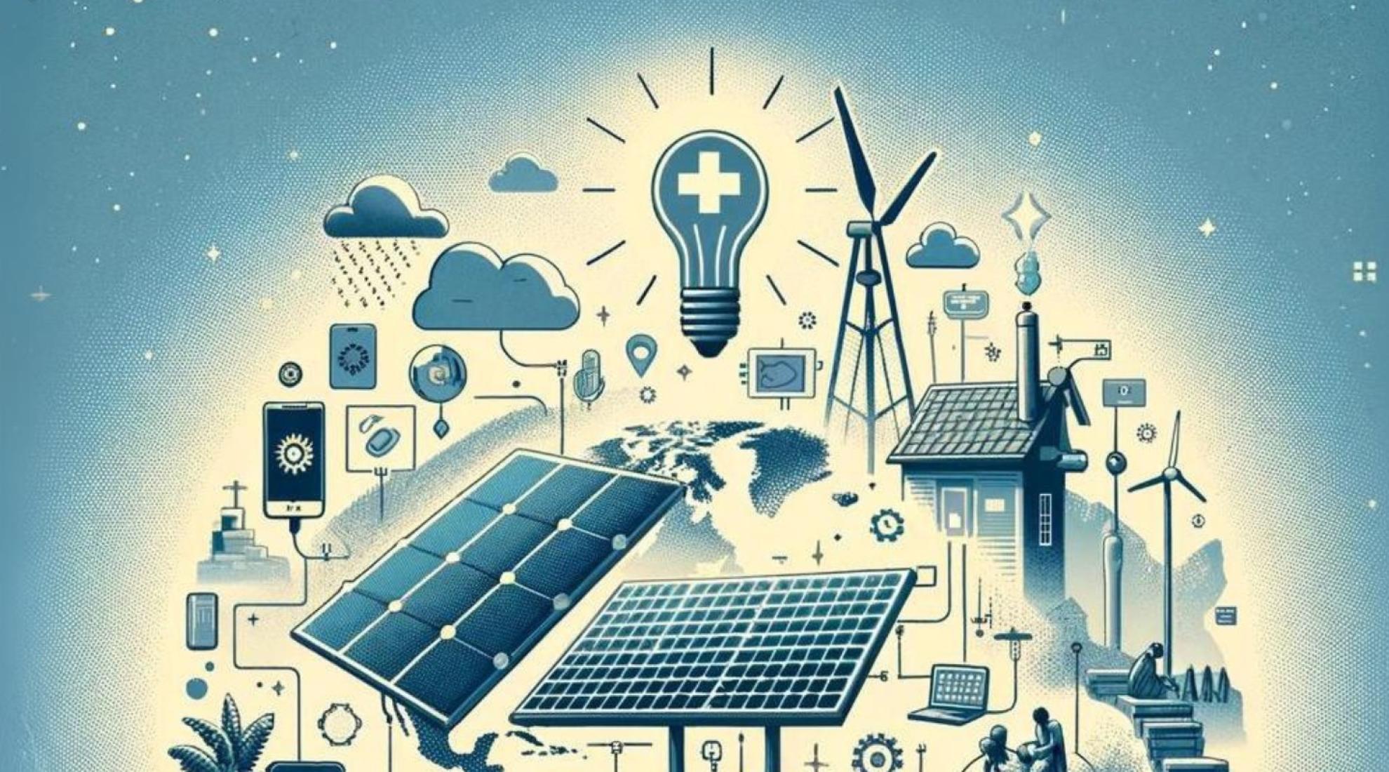 Image generated using DALL·E in response to the prompt Illustrate Swiss inventions in the fight against poverty