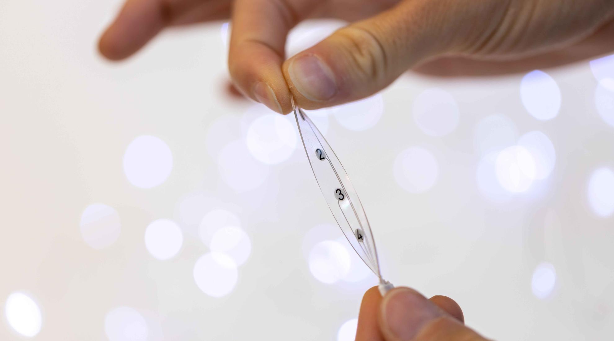 Neurosoft's soft and stretchable brain interface sets a record for the most electrodes tested in a human brain. Source: Neurosoft Bioelectronics