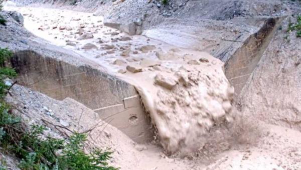 Debris flow at Illgraben