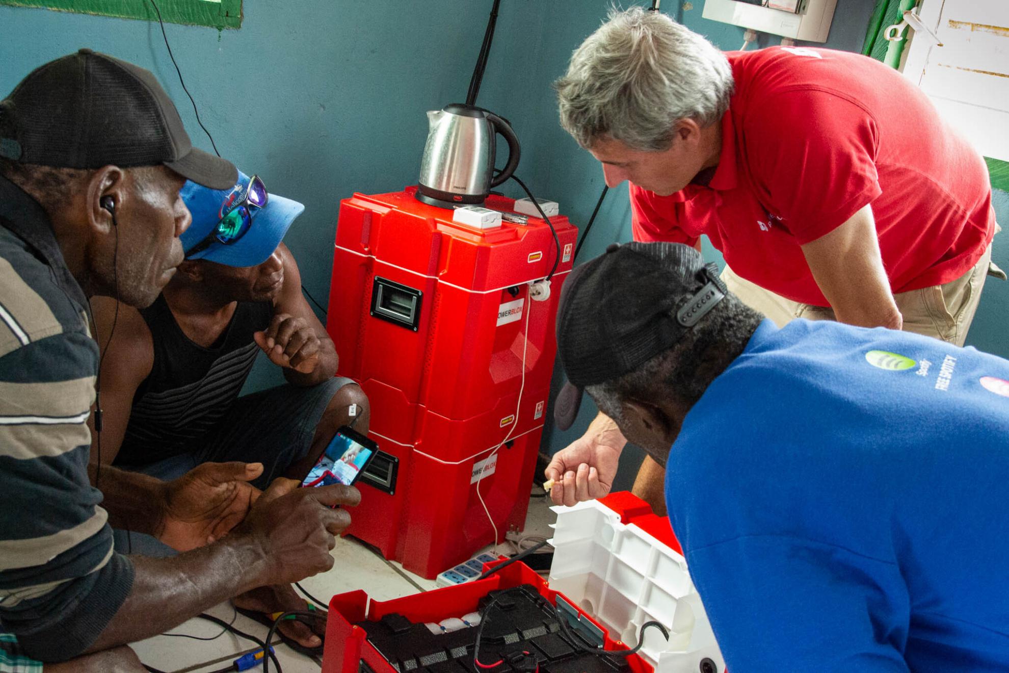 Instructions on how to use Power-Blox for residents of the off-grid island of Lelepa in the Republic of Vanuatu. Source: Power Blox